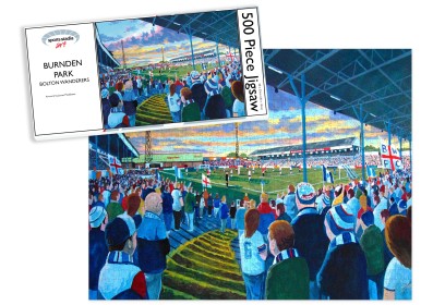 Burnden Park Stadium Fine Art Jigsaw Puzzle - Bolton Wanderers FC